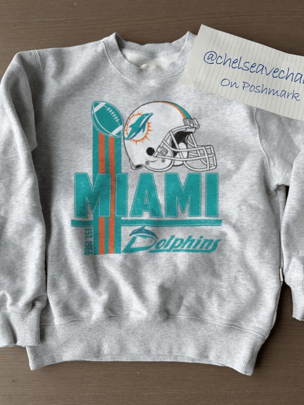 Vintage Miami Dolphins Football Sweatshirt, Retro NFL Miami Dolphins Shirt Tee